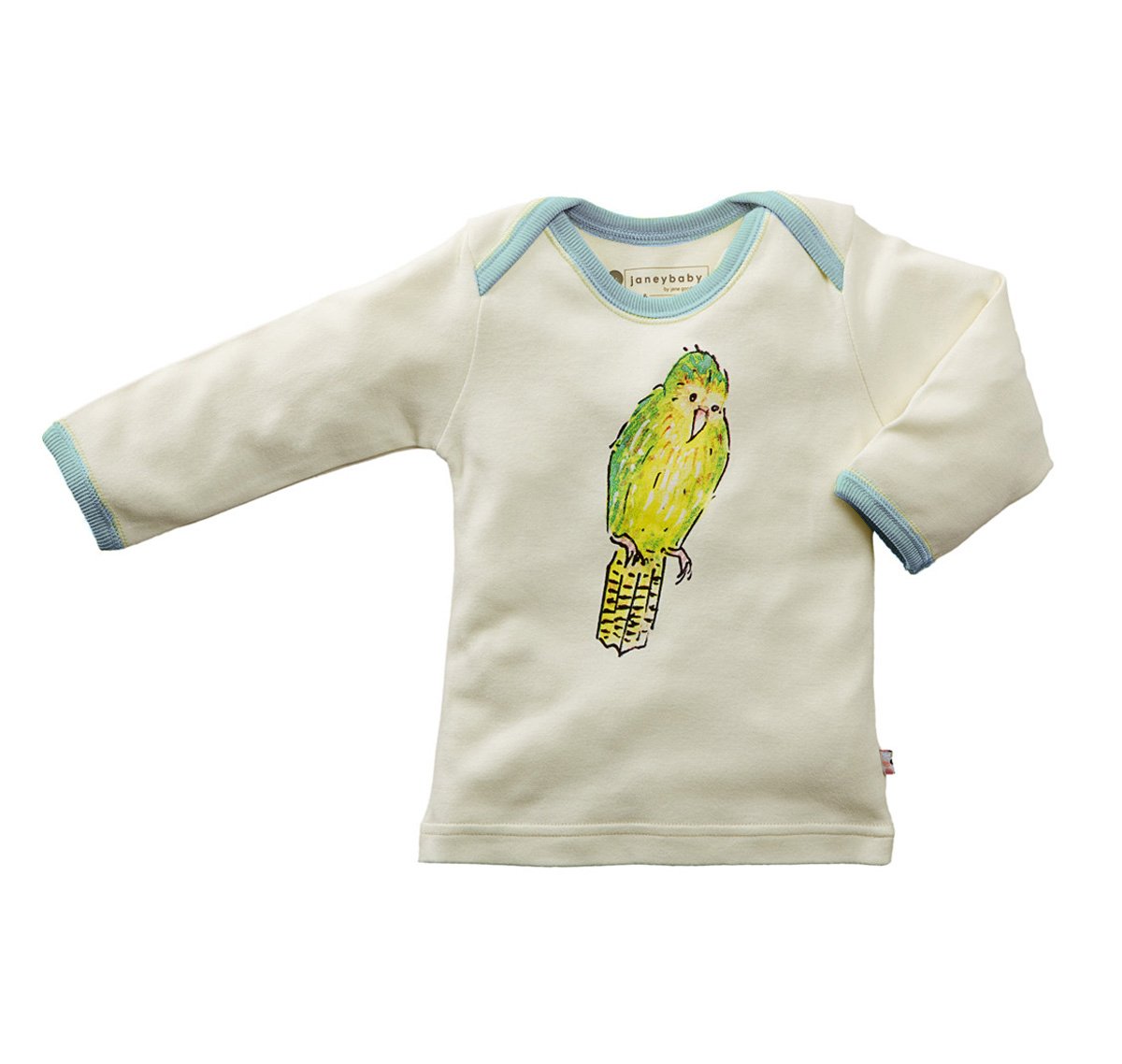 Babysoy Jane Goodall Long Sleeve Organic Cotton Baby Toddler T-Shirt - Unisex Animal Print Tee for Boys & Girls - Perfect for Playdates, Daycare & Family Outings