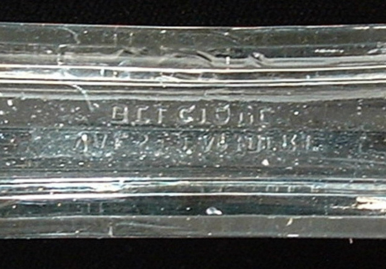 Vintage Val St Lambert Crystal Knife Rest - Double Signed 1890s Belgian Cutlery Holder | Elegant Table Setting for Fine Dining & Collectible Antique Display