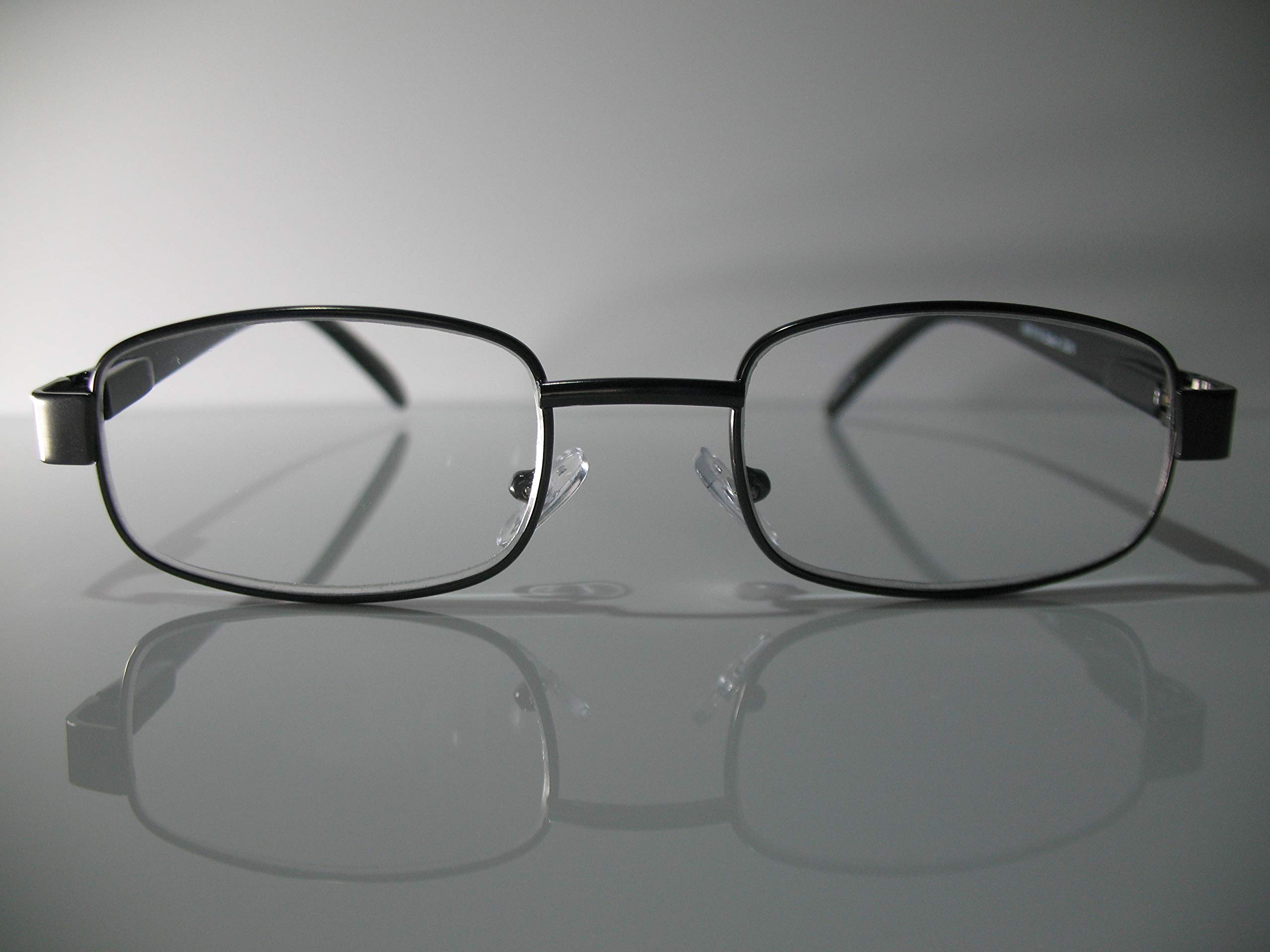 Foster Grant Sailor Black Rectangular Reading Glasses +2.75 Strength - Classic Eyewear for Men & Women - Perfect for Reading Books, Using Smartphones, and Computer Work