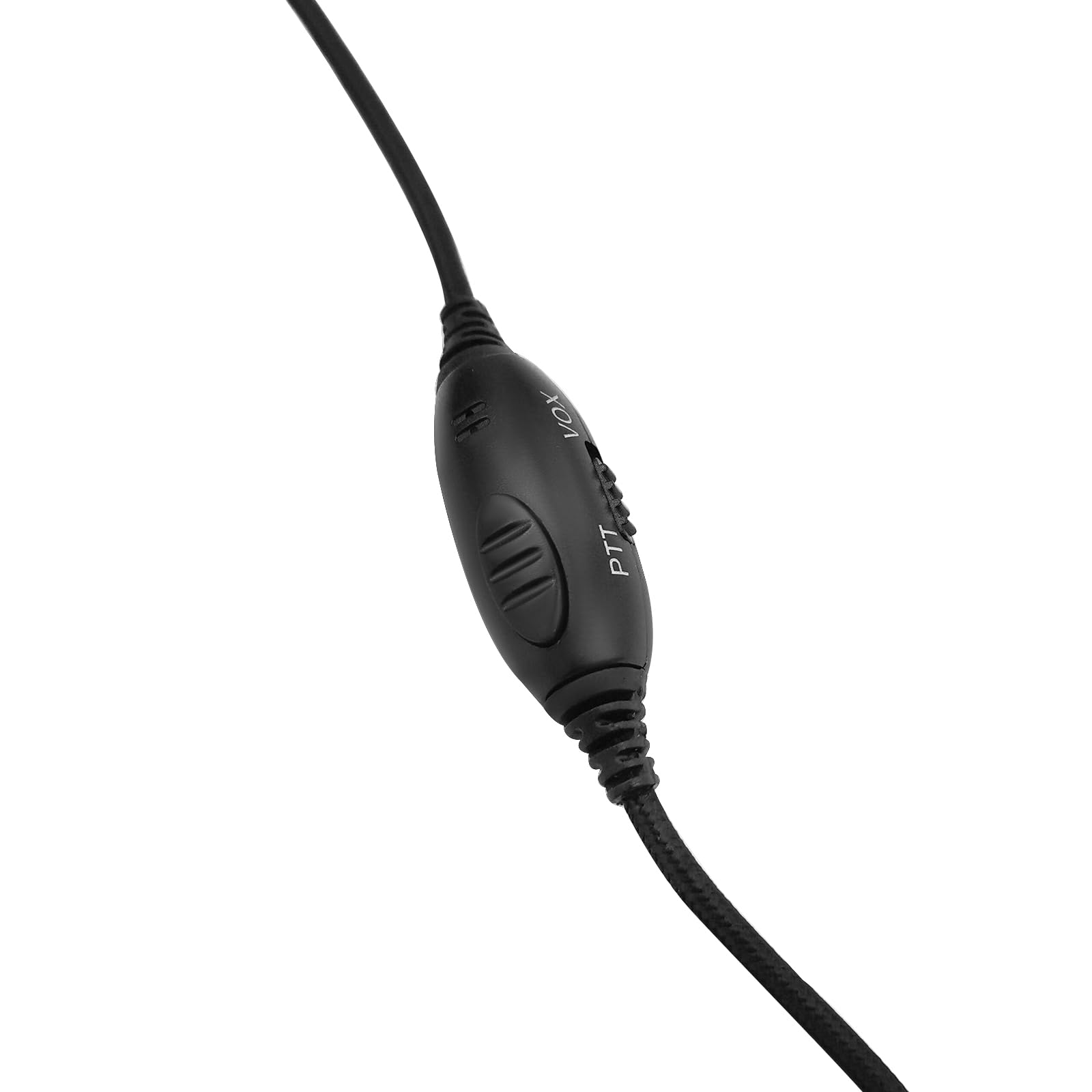 HELETUL 2-Way Radio Headphones with Mic - Ham Radio Intercom PTT Headset with Boom Microphone & Headband for Motorola 2-Pin Walkie Talkies (Binaural) - Perfect for Security, Construction & Outdoor Communication