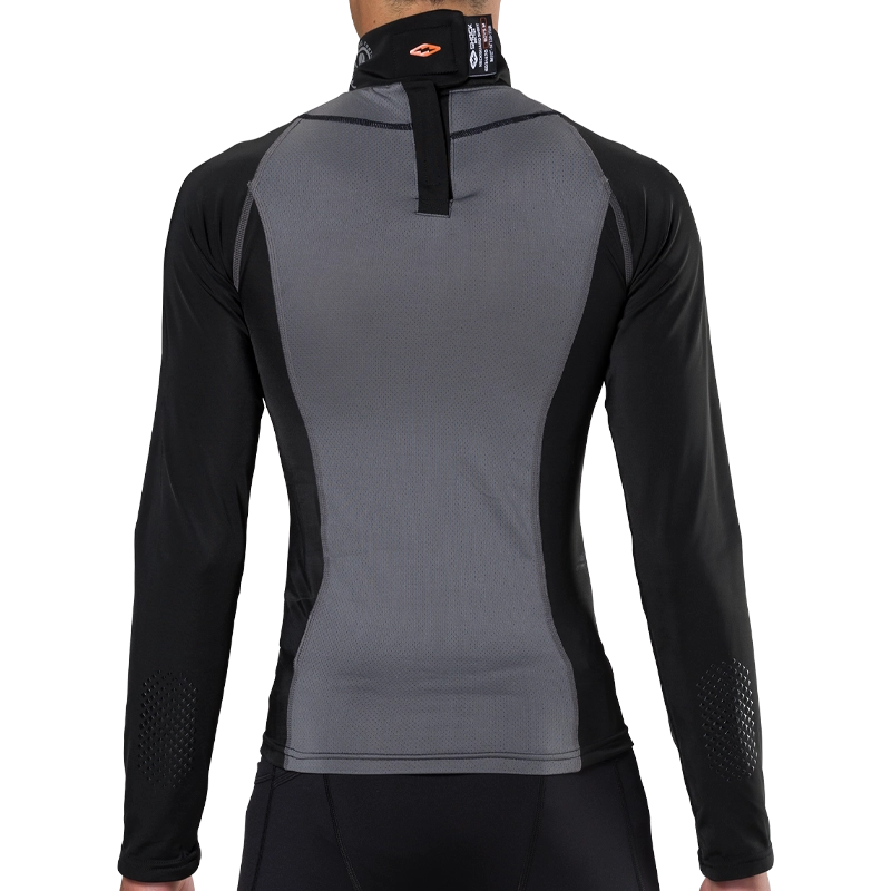 Shock Doctor Ultra Compression Neckguard Shirt for Youth - Protective Base Layer for Baseball, Football & Lacrosse - Moisture Wicking Performance Shirt for Sports & Training