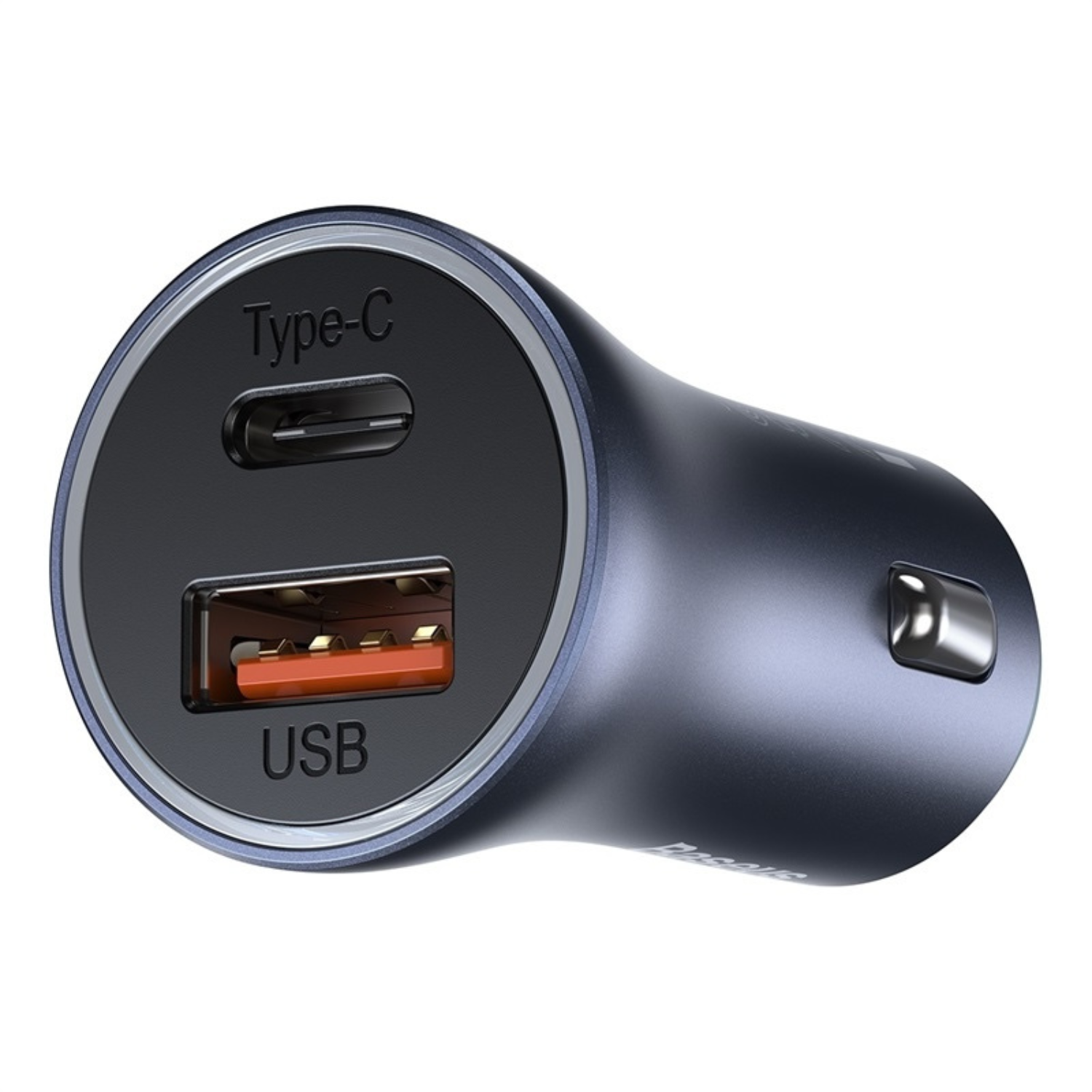 Baseus 40W Fast Car Charger with Dual USB & USB-C Ports + 1M Lightning Cable - Gray | Quick Charge for iPhone, Android & More | Perfect for Road Trips & Daily Commute