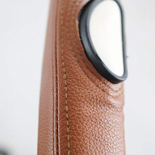 Premium PU Leather Handle Cover for Doona Stroller & Car Seat - Black/Brown - Universal Fit for All Doona Models - Soft Touch & Water Repellent - Easy to Clean - Perfect for Daily Walks, Shopping & Travel with Baby