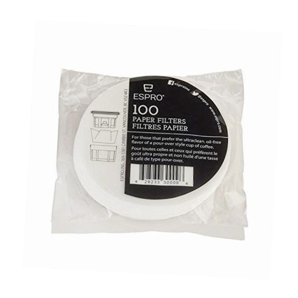 Espro Press Paper Filters - Premium Replacement Filters for Espro Coffee Press - Perfect for Home, Office & Travel Use