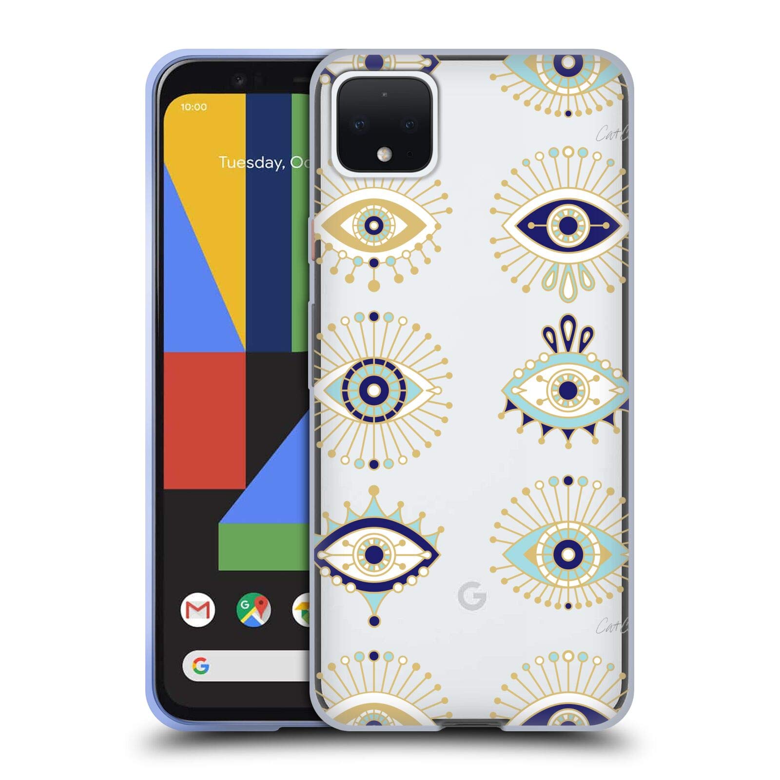Google Pixel 4 XL Case - Cat Coquillette Evil Eye Design for Protection & Style