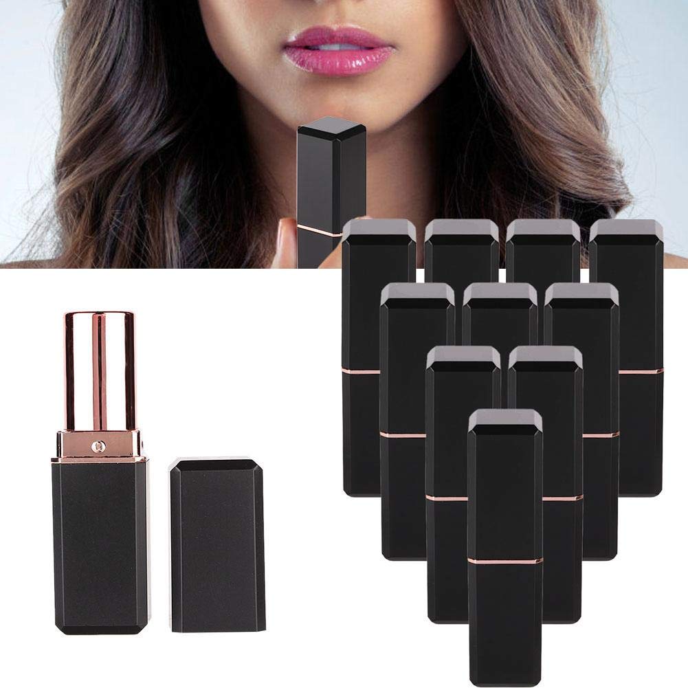 10pcs Empty Lipstick Tubes - Refillable DIY Lip Balm Containers for Homemade Cosmetics | Perfect for DIY Lipstick, Lip Balm, and Beauty Packaging | Great for Makeup Artists, Salons, and Personal Use