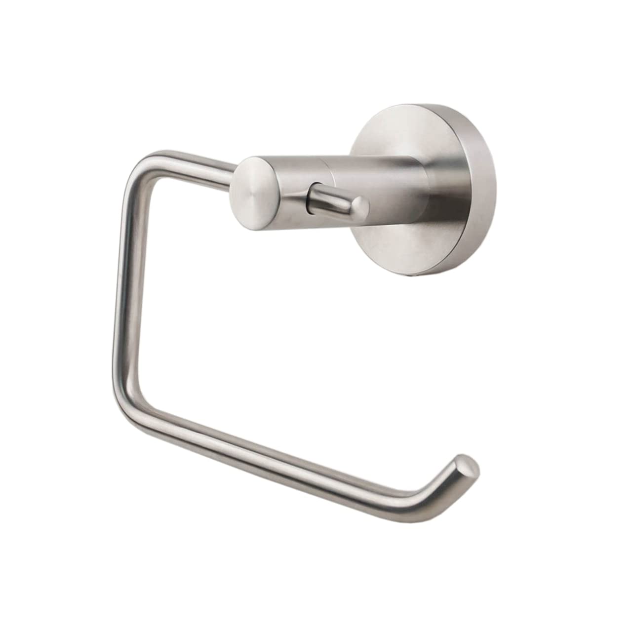 Stainless Steel Toilet Paper Holder - Satin Nickel Finish - Modern Bathroom Tissue Roll Stand - Perfect for Home, Office, and Restroom Decor