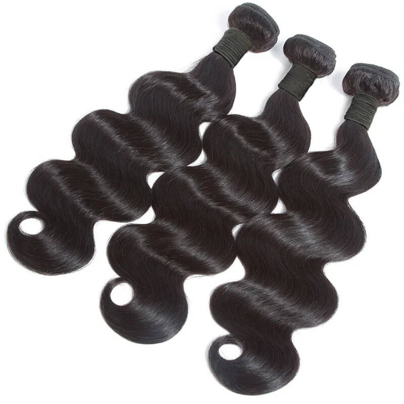 Eullair 10A Brazilian Virgin Human Hair Bundles - 3/4 Body Wave Weave Extensions for Stunning Salon-Quality Hairstyles | Perfect for Daily Wear, Special Occasions & Protective Styling
