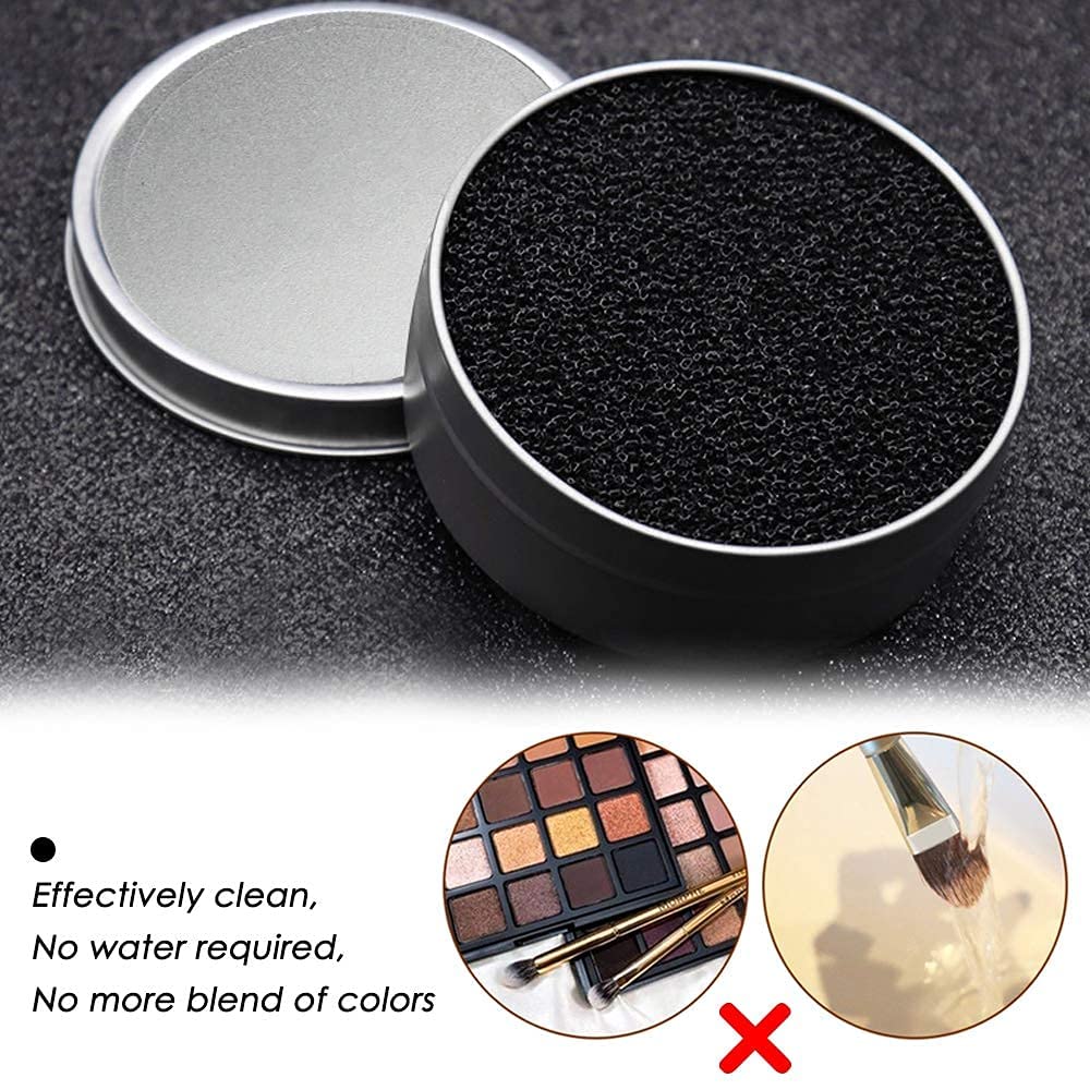 B-LADY Makeup Brush Cleaning Tool - Quick Cleaner Sponge for Cosmetics Brushes - Remove Eyeshadow & Foundation Residue - Perfect for Home & Professional Makeup Artists