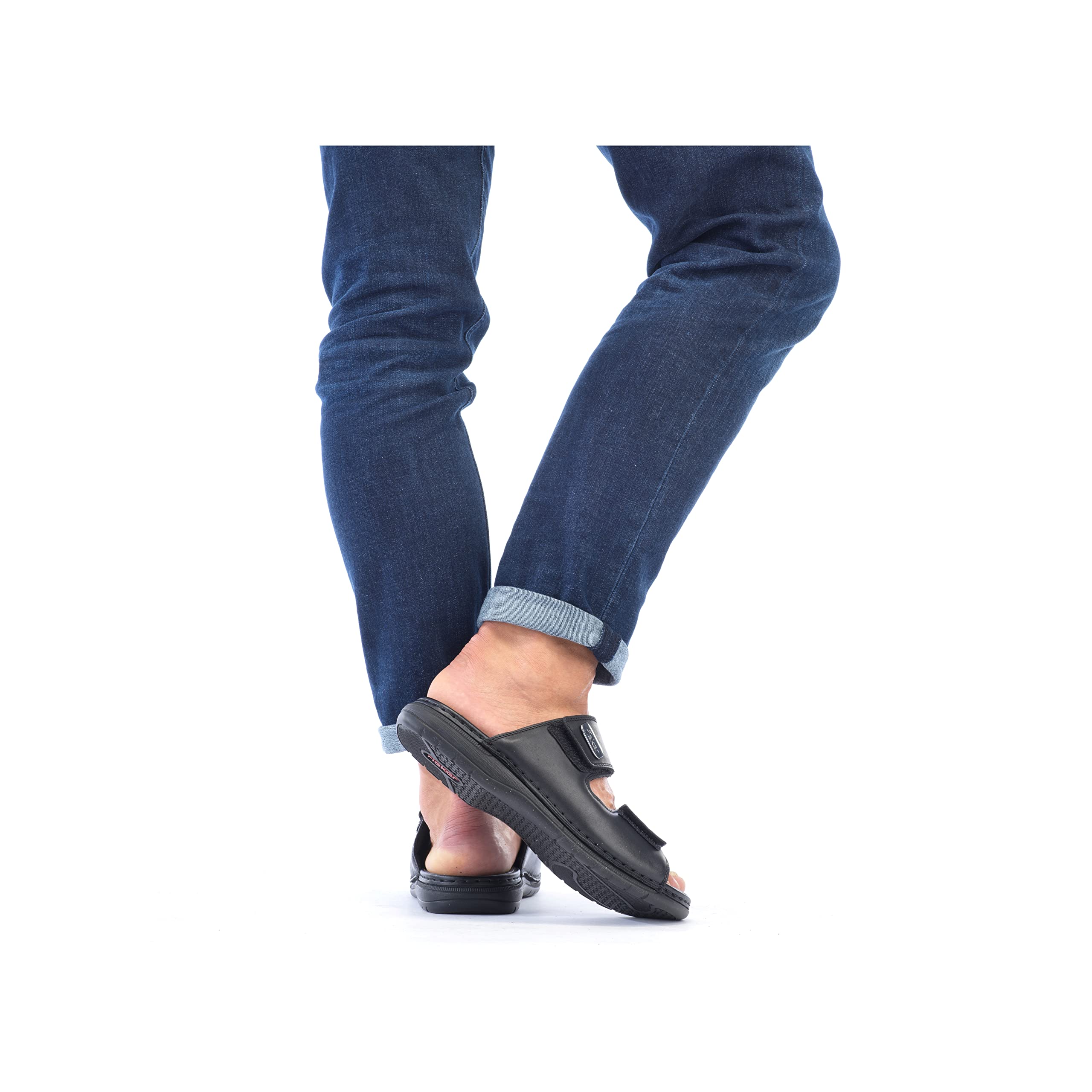 Rieker Men's 25590 Comfortable Slip-On Mules - Lightweight & Breathable Casual Shoes for Indoor/Outdoor Wear - Perfect for Home, Office, and Relaxation
