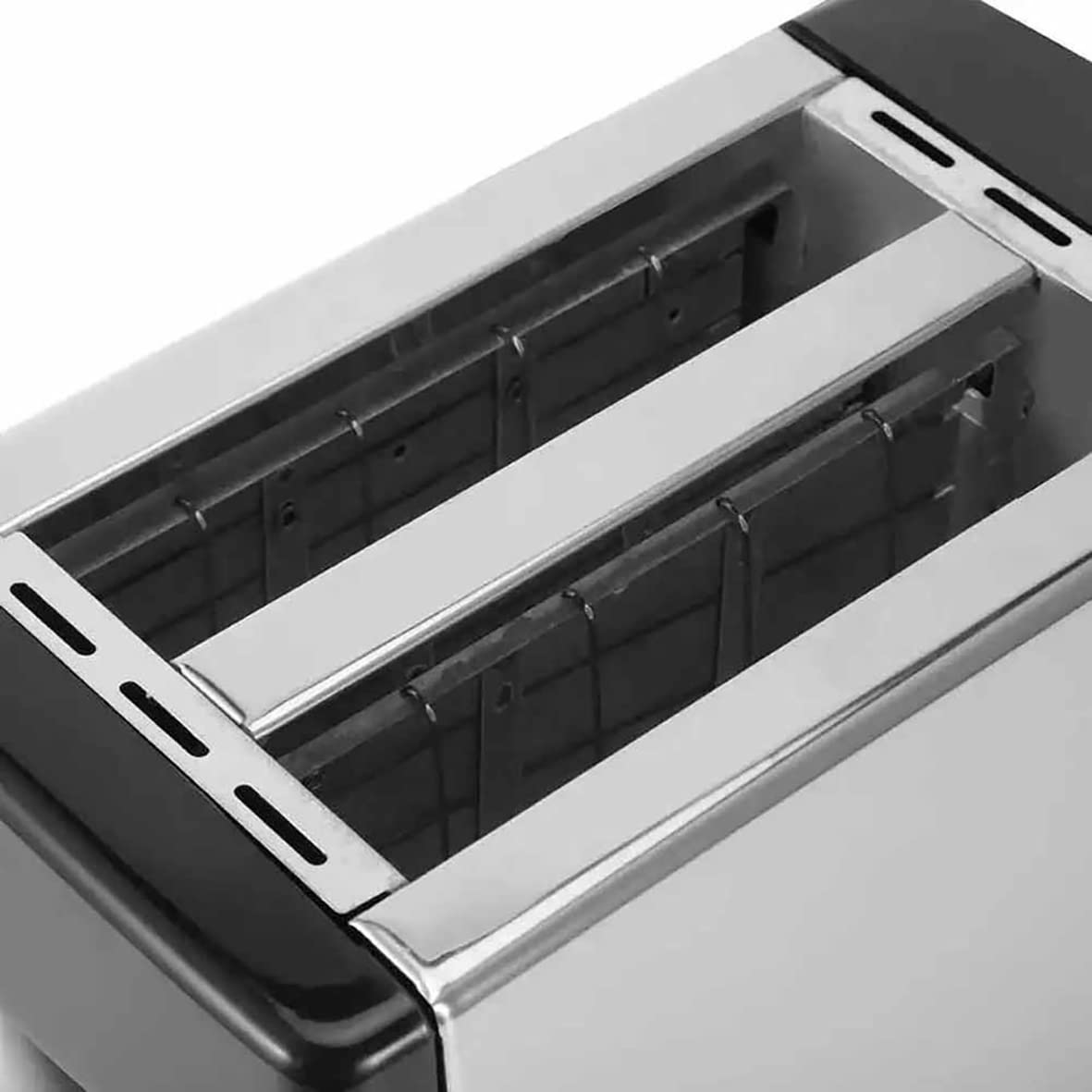 Stainless Steel 750W 2-Slice Toaster - Quick & Even Toasting for Bagels, Bread, Sandwiches - Perfect for Breakfast, Office, Dorm & Small Kitchens
