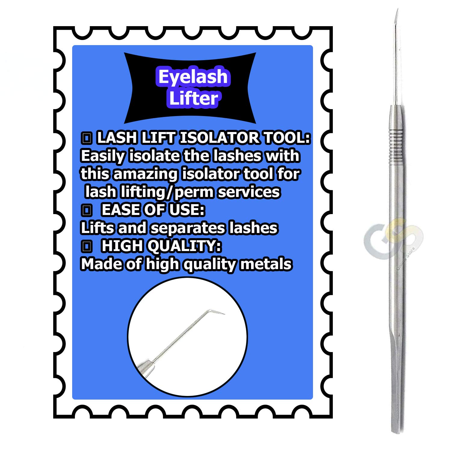 G.S Eyelash Lifting & Separating Tool - Professional Lash Perming, Lifting & Extension Kit for Salon & Home Use - Perfect for Bridal, Party & Daily Makeup Looks