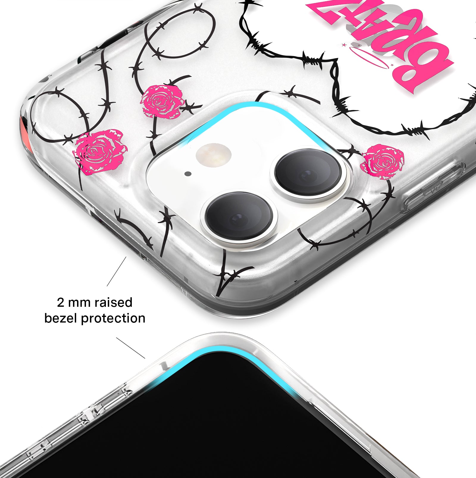 Bratz Barbwire Babe iPhone Case - Trendy Protective Cover for iPhone 6/7/8/X/11/12/13/14 - Fashionable & Durable Phone Accessory - Perfect for School, Work, and Everyday Use
