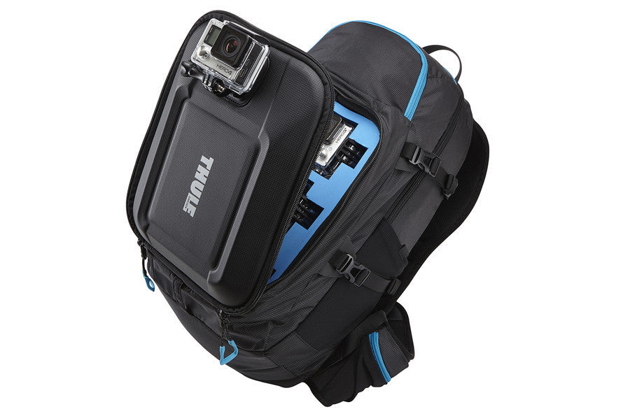 Thule Legend Waterproof Backpack for GoPro Cameras - Durable Black Hiking & Travel Backpack for Adventure Photography & Outdoor Activities