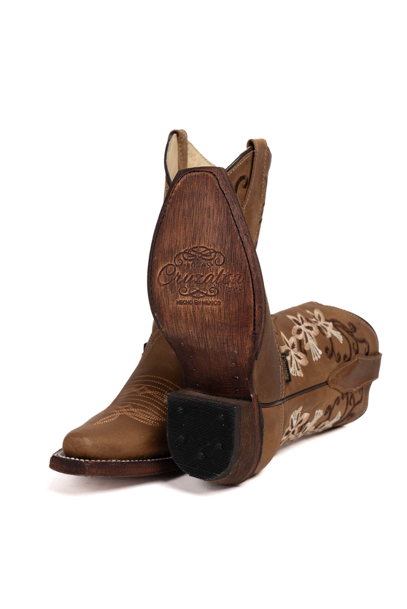Little Renata Tobacco Retro Cowgirl Boots - Vintage Western Ankle Booties for Women | Perfect for Country Music Festivals, Line Dancing & Western Fashion