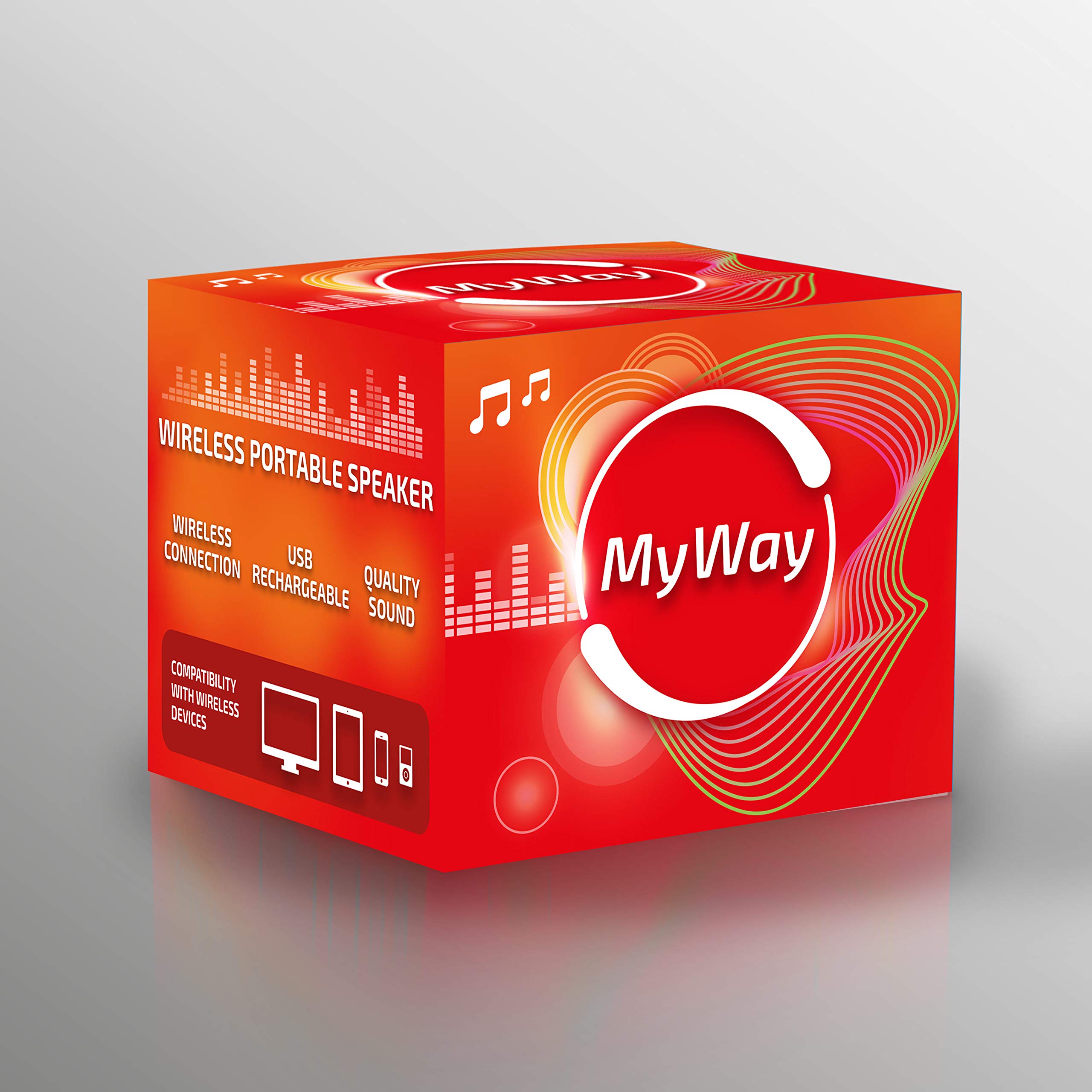 Premium SUPASB001 Myway Portable Bluetooth Speaker - Wireless, Waterproof, 20H Playtime for Outdoor, Travel, Beach & Party
