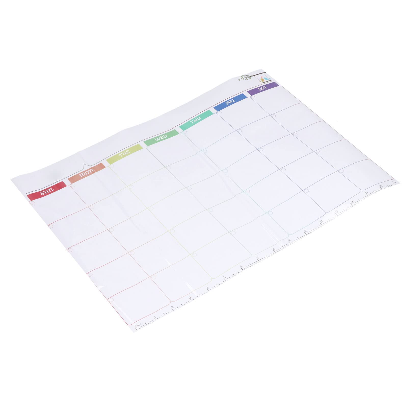 Monthly Dry Erase Whiteboard Stickers - Reusable Refrigerator Calendar Planner for Office, Classroom & Home Organization (12