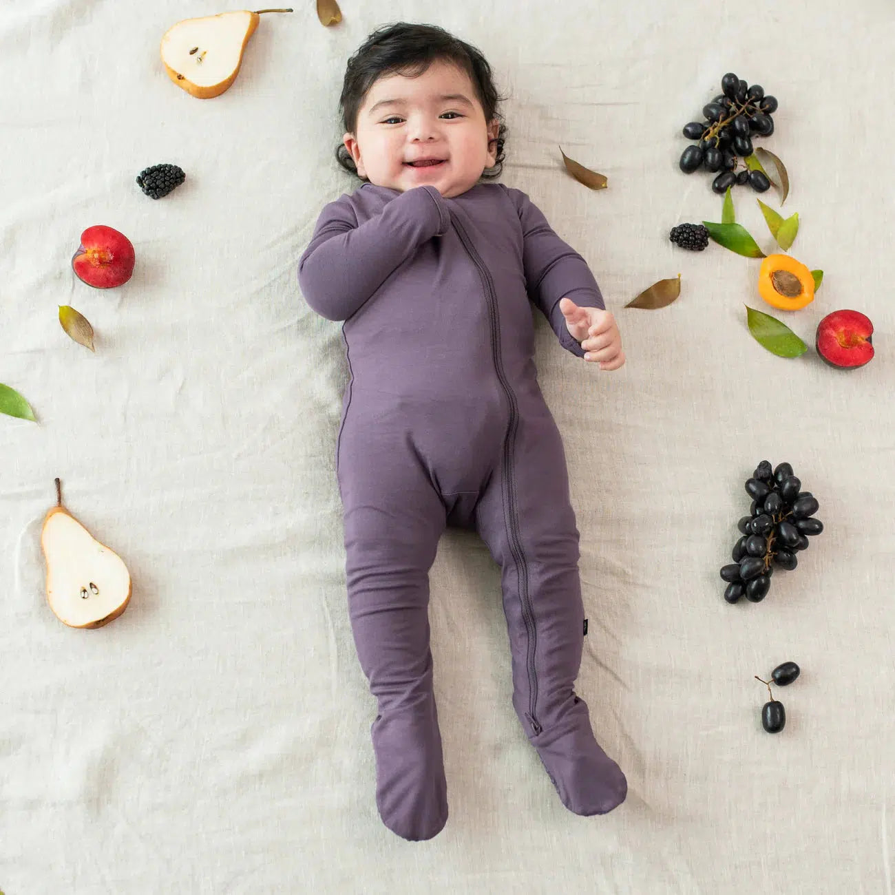 Kyte Baby Zipper Footie Pajamas - Soft Organic Cotton Baby Sleepwear for Boys & Girls - Cozy One-Piece Pajama with Zipper for Easy Diaper Changes - Perfect for Nursery, Bedtime & Lounging