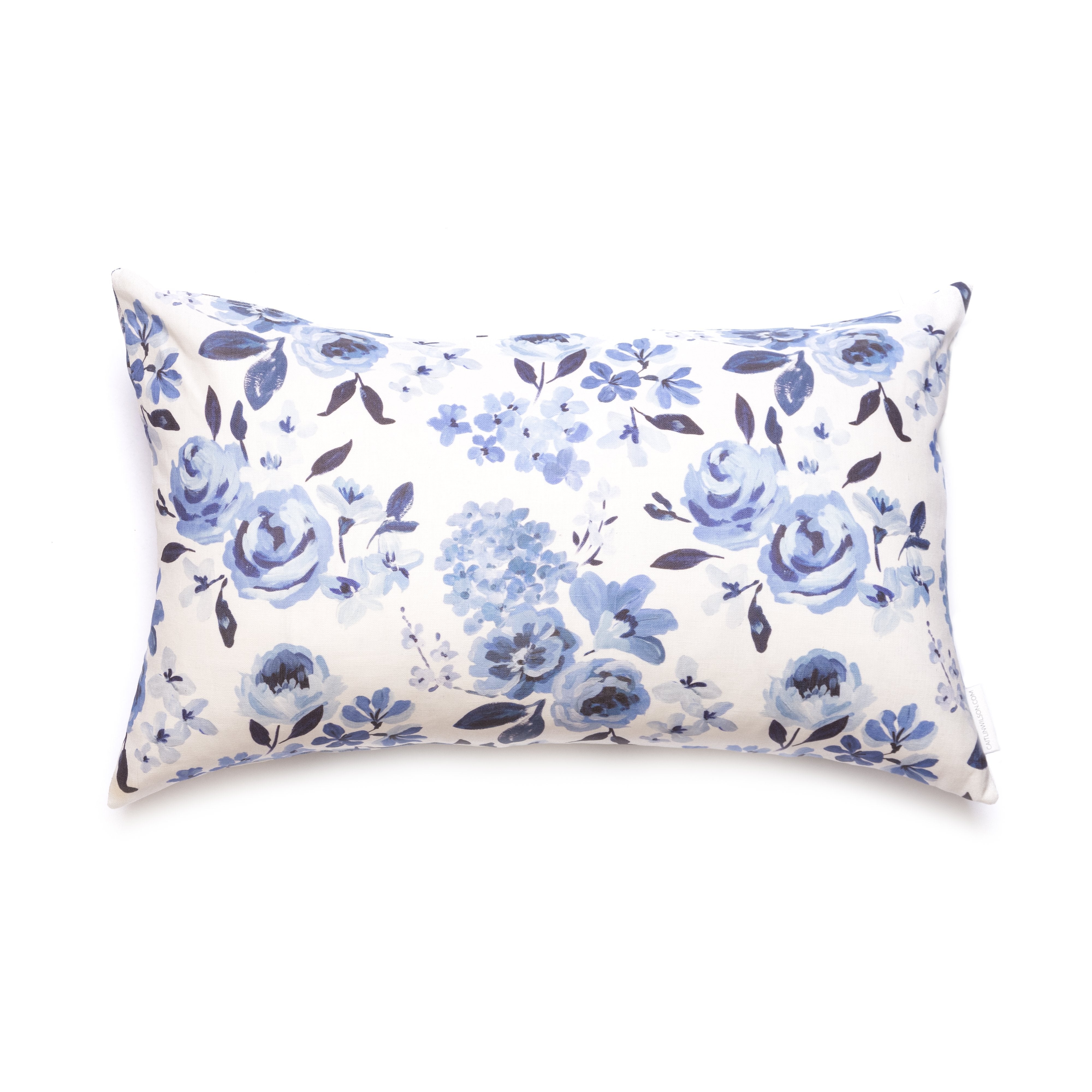 Highland Floral Pillow Cover - Decorative Square Cushion Case for Sofa, Bed & Home Decor - Soft Cotton Bohemian Style Throw Pillow Cover