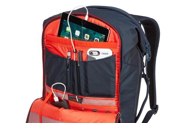 Thule Subterra Travel 34L Laptop Backpack - Water-Resistant Mineral Gray Daypack for Work, School & Commuting - Durable Carry-On Backpack with Laptop Compartment for Business Travel & College