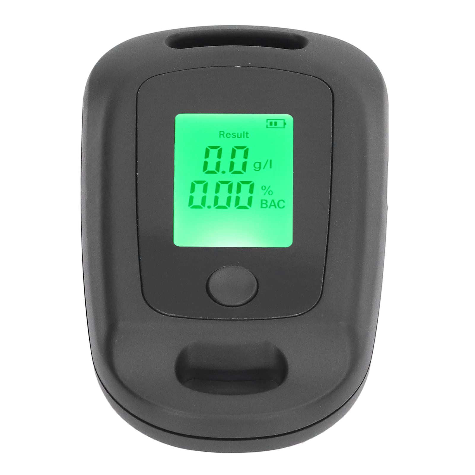 CHICIRIS Portable Breathalyzer - USB Rechargeable Alcohol Tester with Hanging Hole, High Accuracy 3.7V Battery & Built-in Light | Lightweight Design for Personal & Professional Use | Perfect for Nightlife, Workplace Testing & Road Safety (Black)