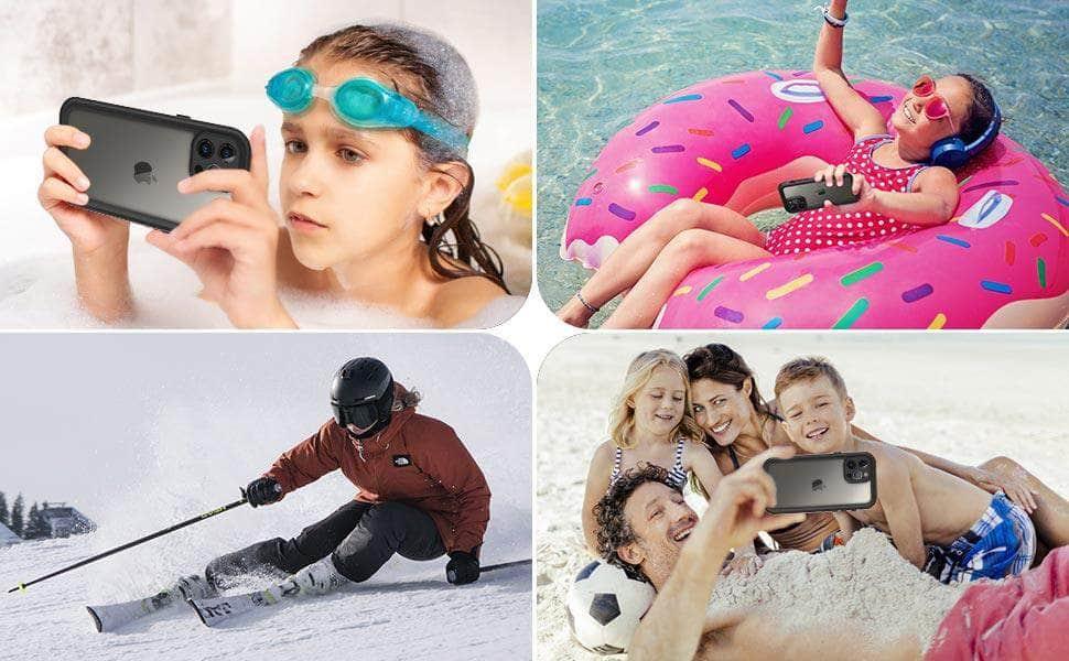 iPhone 13 Mini Waterproof Case - IP68 Certified Underwater Protection for Swimming, Snorkeling & Beach Activities