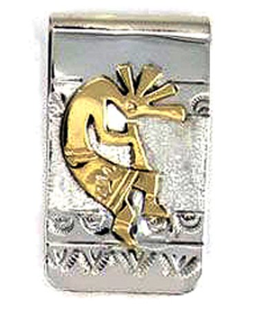 Authentic Kokopelli Money Clip by Navajo Artist Genevieve Jones - Handcrafted Native American Wallet Accessory for Cash & Cards | Perfect Gift for Collectors & Southwest Style Lovers