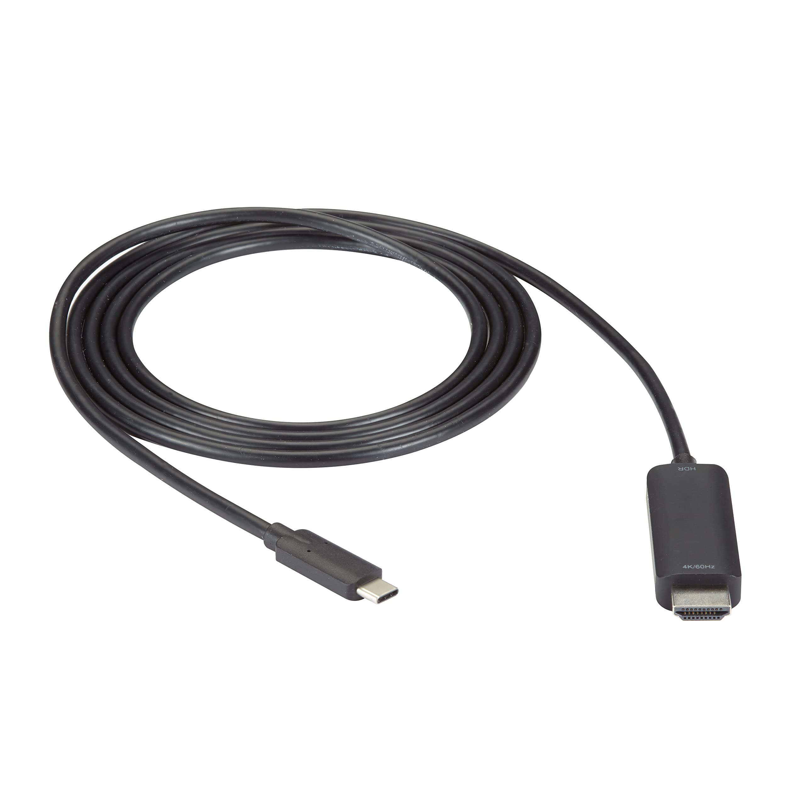 Premium Black USB-C to HDMI Active Adapter Cable 4K 60Hz - Connect Laptop to Monitor/TV for Work, Gaming & Streaming