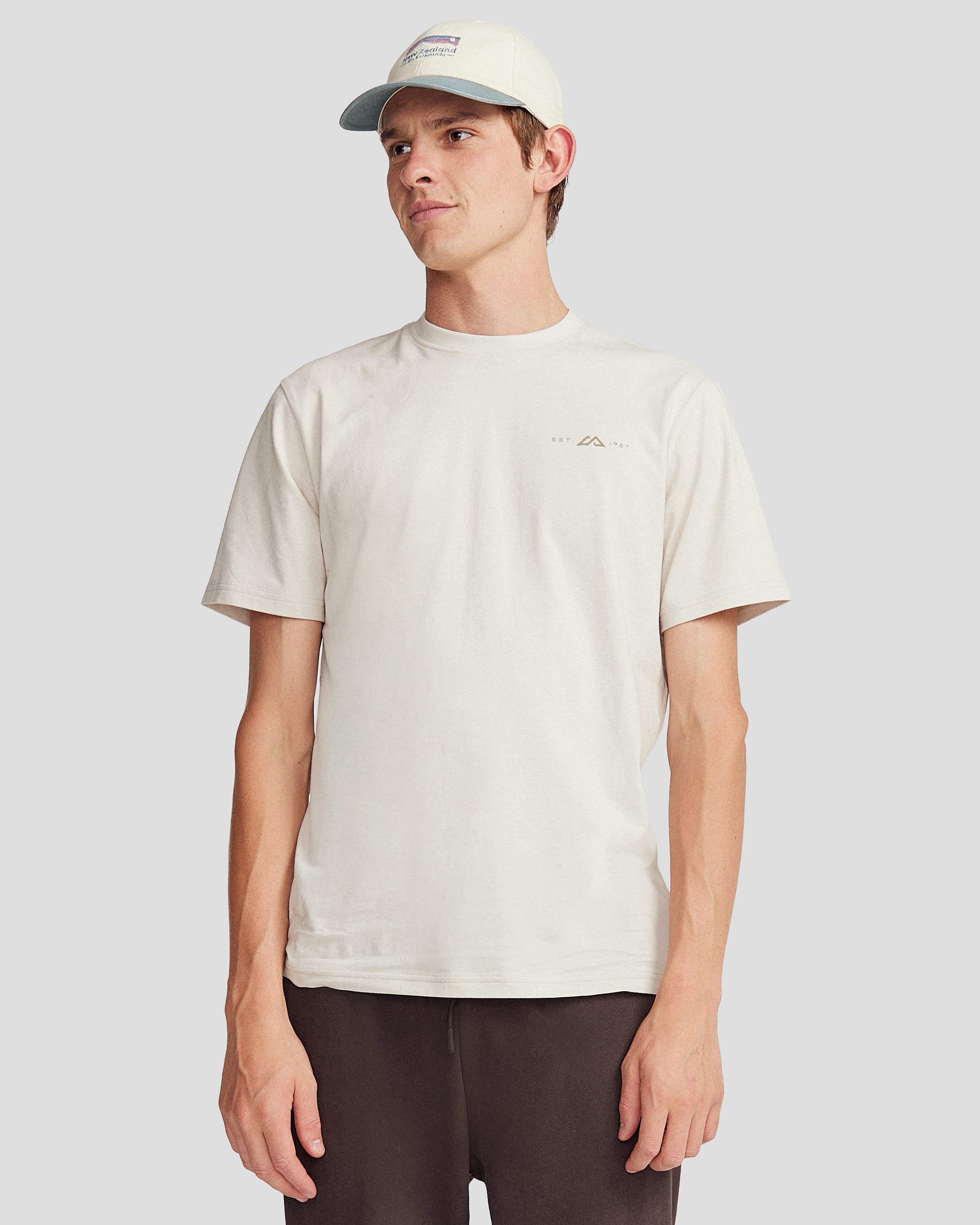 Men's 1987 Vintage Organic Cotton Short Sleeve T-Shirt - White | Casual Wear, Street Style & Retro Fashion