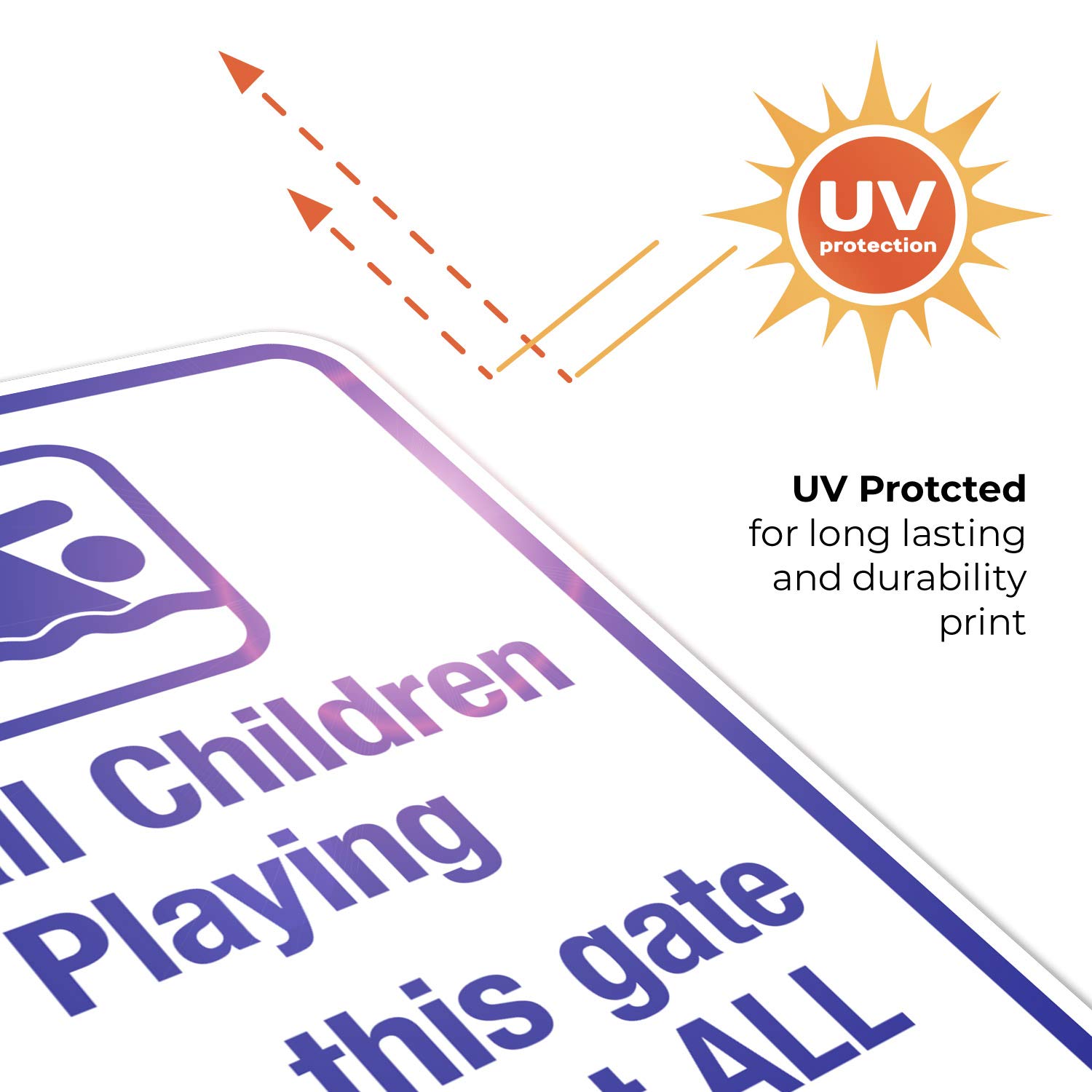 Child Safety Sign - Keep This Gate Locked at All Times - 18x24 Inch Rust-Free Aluminum Pool Warning Sign - Fade Resistant for Indoor/Outdoor Use - Made in USA by Sigo Signs - Perfect for Backyard Pools, Play Areas & Childproofing Homes