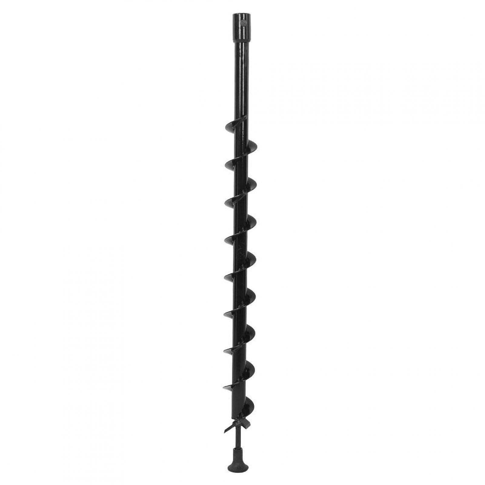 6 Inch Anti-Slip Earth Auger with Fish Tail Tip & Flexible Coil Shock Spring - Perfect for Fence Post Holes, Tree Planting, Soil Drilling, Irrigation, and Fishing - Ideal for DIY Landscaping, Gardening, and Outdoor Projects