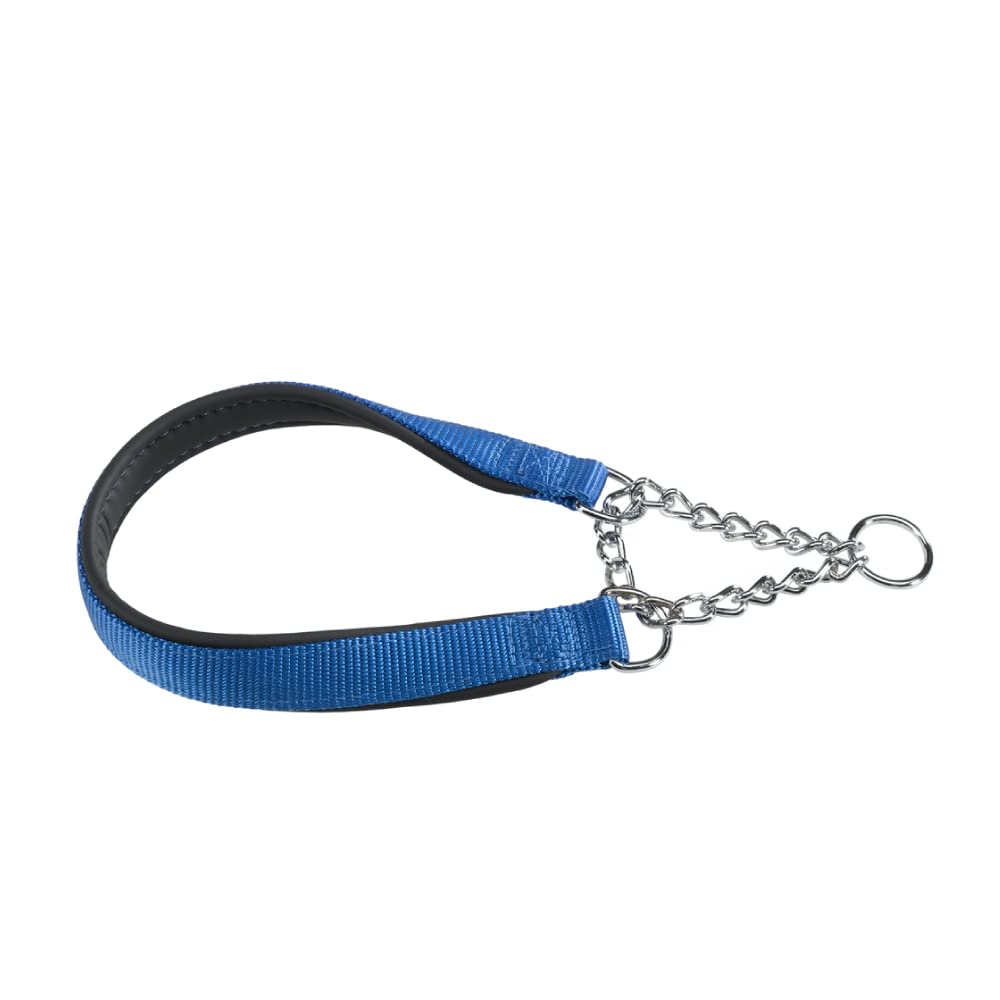 Farplast Daytona Half Chalk Collar Blue CSS 15/45 - Durable Dog Training Collar for Obedience & Agility - Perfect for Professional Trainers & Active Pets