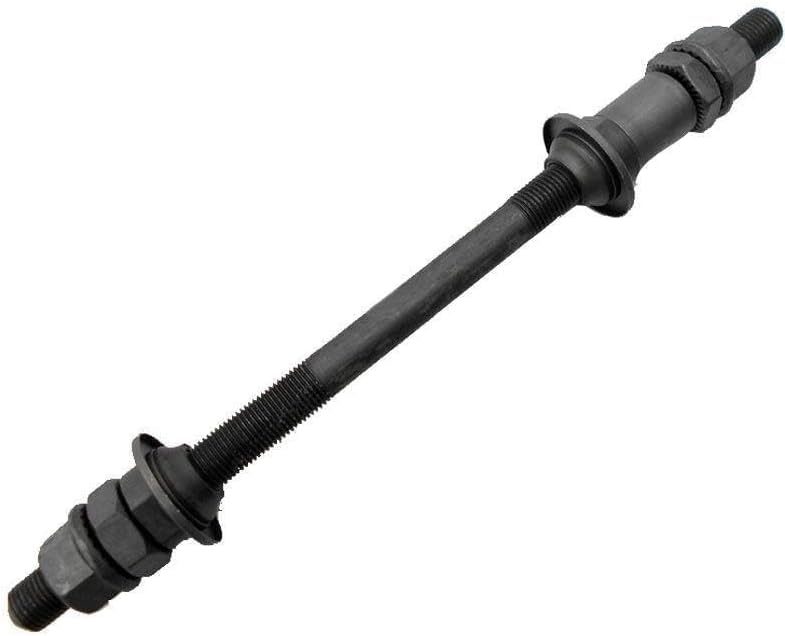 Black Bike Axle 190mm for Bicycle Rear Hub - 3/8