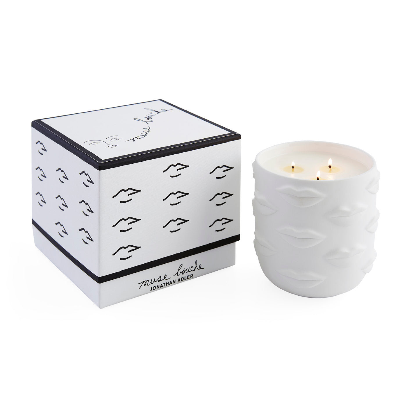 Muse Bouche Three Wick Scented Candle - Long Lasting Fragrance for Home, Office & Relaxation | Perfect for Aromatherapy, Gifts & Cozy Evenings
