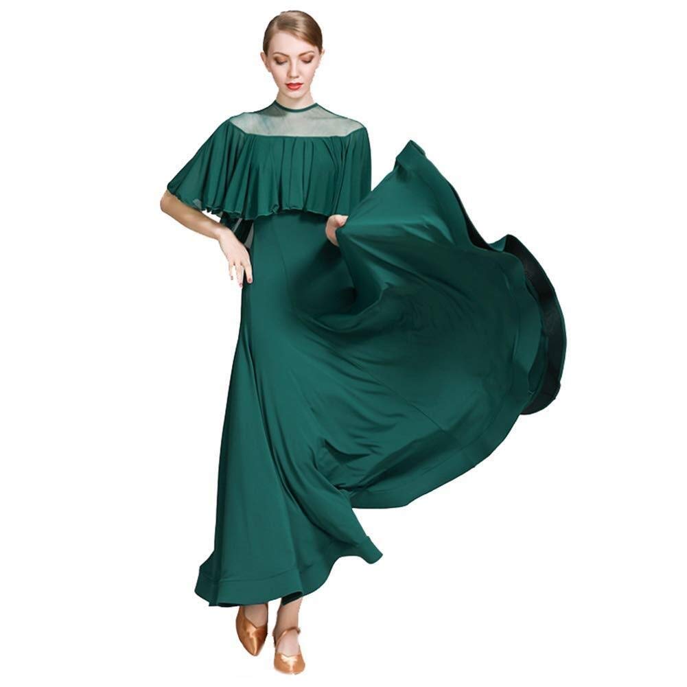 ZJX Modern Dance Dress - Big Swing Ballroom Skirt for Performance & Competition | Elegant Latin, Salsa, Swing & Waltz Outfit