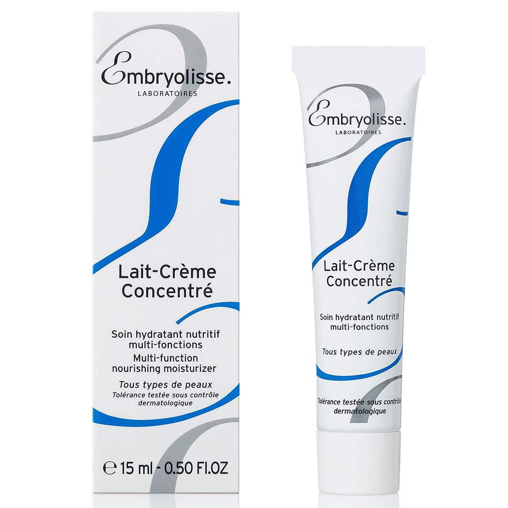 Embryolisse Lait-Creme Concentre 6-in-1 Nourishing Face Moisturizer - Hydrating & Protective Skincare for Dry Skin | Makeup Primer & Daily Moisturizer | Travel Size 15ml (Packaging May Vary) | Perfect for Morning Routine & On-the-Go Hydration