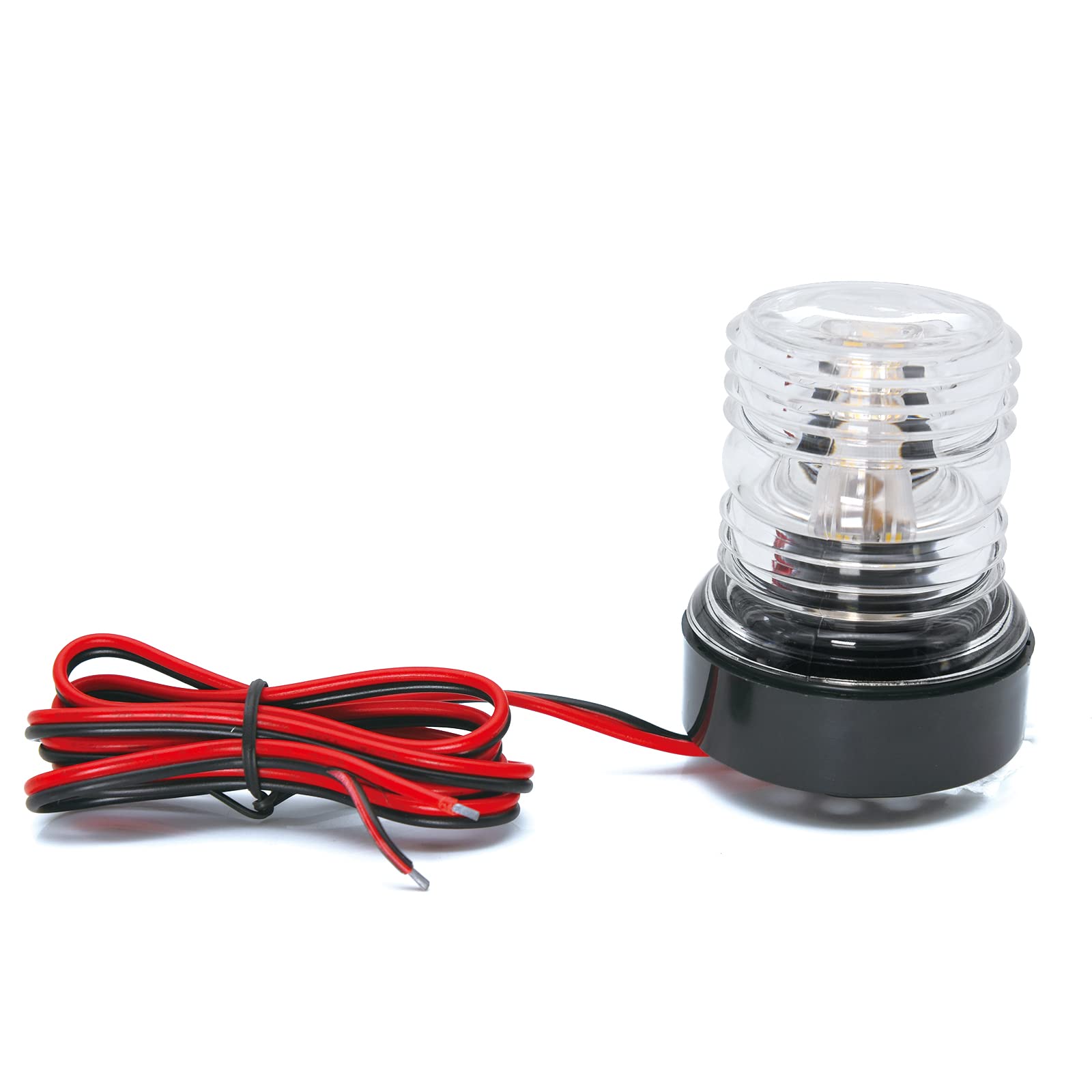 12V LED Marine Navigation Anchor Light - 360 Degree All-Round White Waterproof Boat Yacht Lamp for Fishing & Sailing | Perfect for Night Cruising, Docking & Emergency Situations