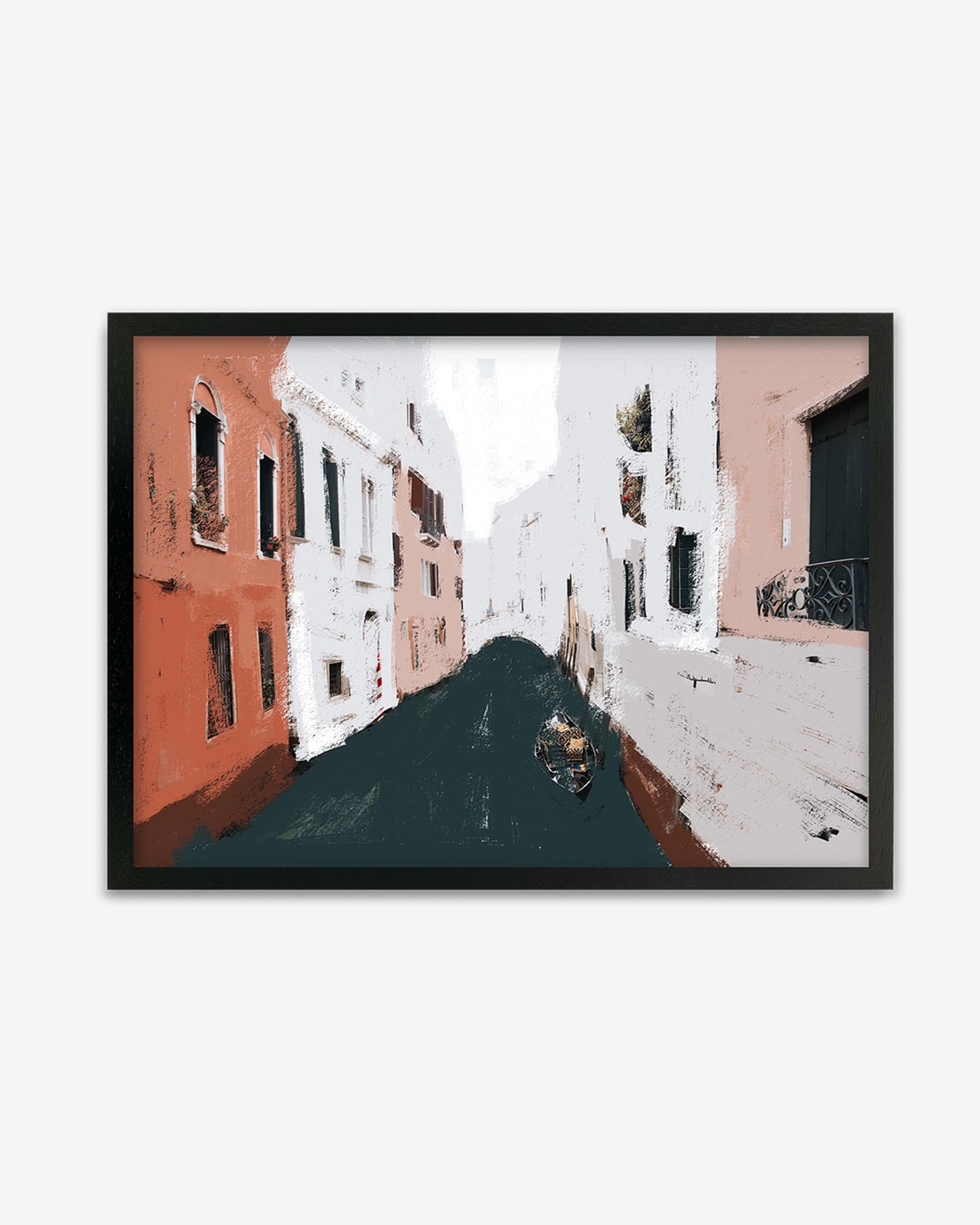 River City Framed Print - Premium Wall Art Decor for Living Room, Bedroom & Office - Landscape Painting for Home & Office Decor