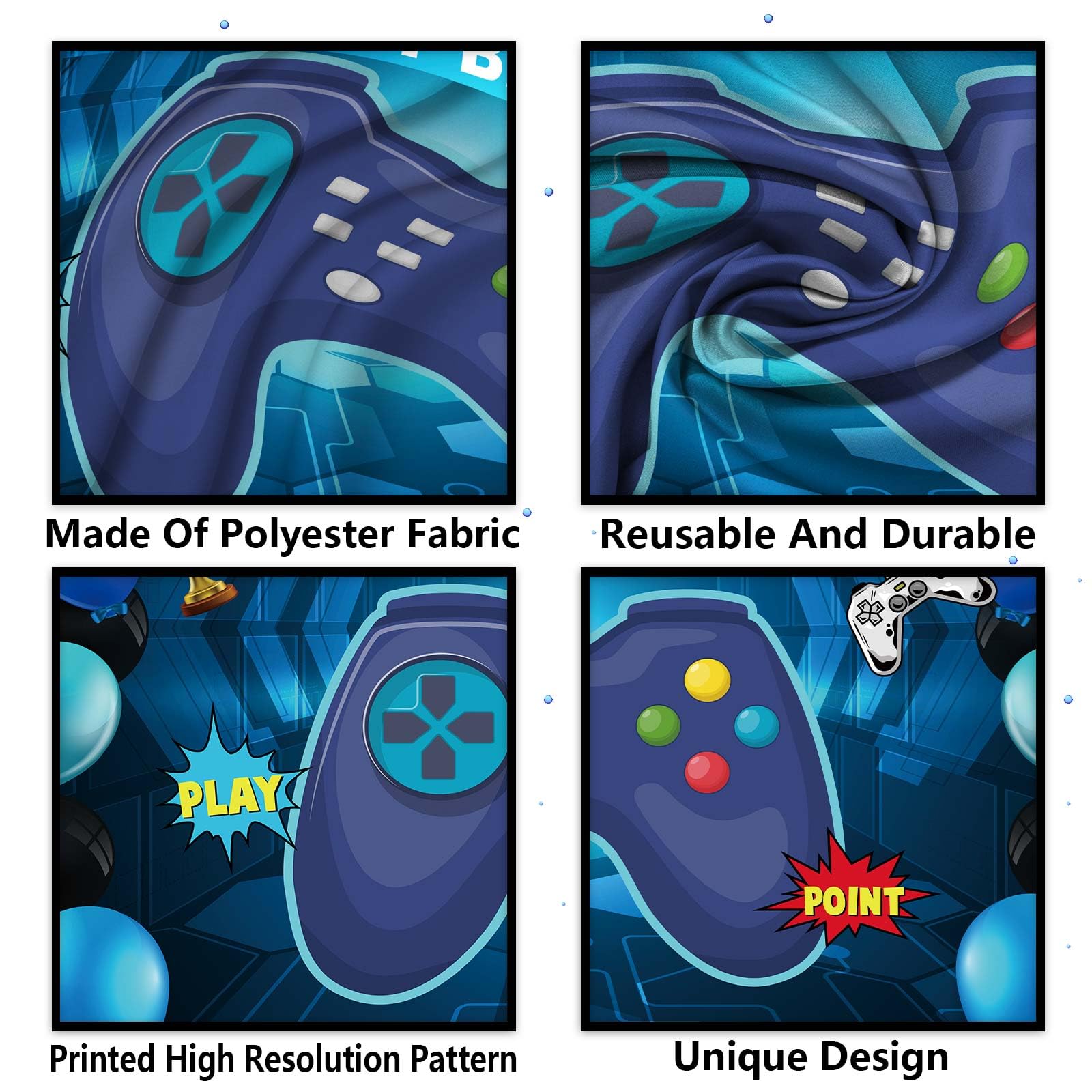 Happy 15th Birthday Level Up Banner - Video Game Themed Backdrop for Boys & Girls 15th Birthday Party Decorations | Perfect for Gaming Theme Parties, Teen Celebrations & Milestone Birthday Backgrounds