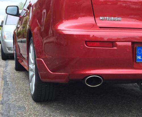 2008-2017 Mitsubishi Lancer EVO Rear Bumper Lip - EVO Style PU Unpainted Spoiler for Enhanced Aerodynamics - Perfect for Car Enthusiasts & Street Racing