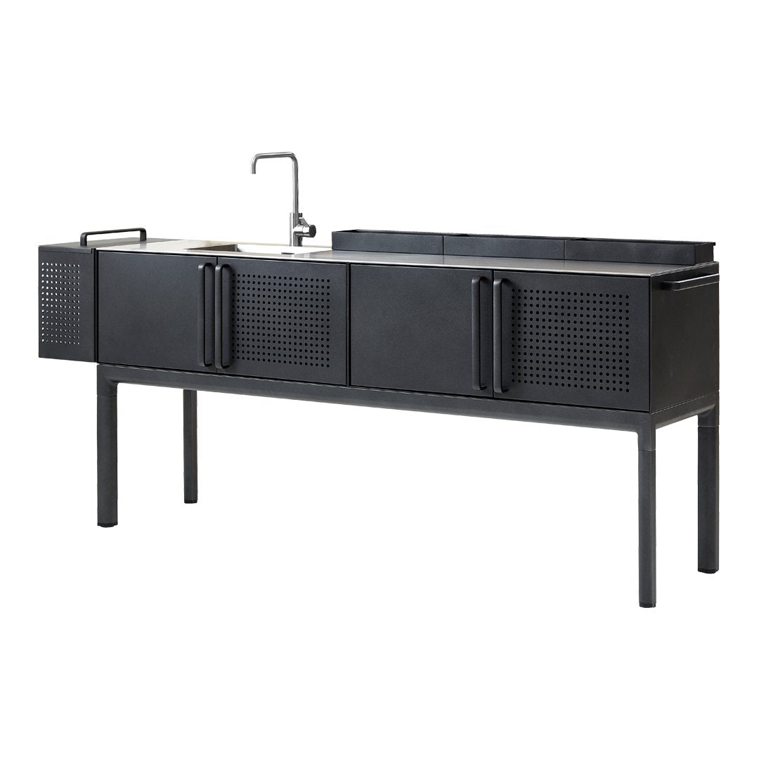 Premium Drop Outdoor Kitchen Module - Durable Stainless Steel BBQ Grill Island with Storage & Prep Space | Perfect for Backyard, Patio, and Camping Cooking
