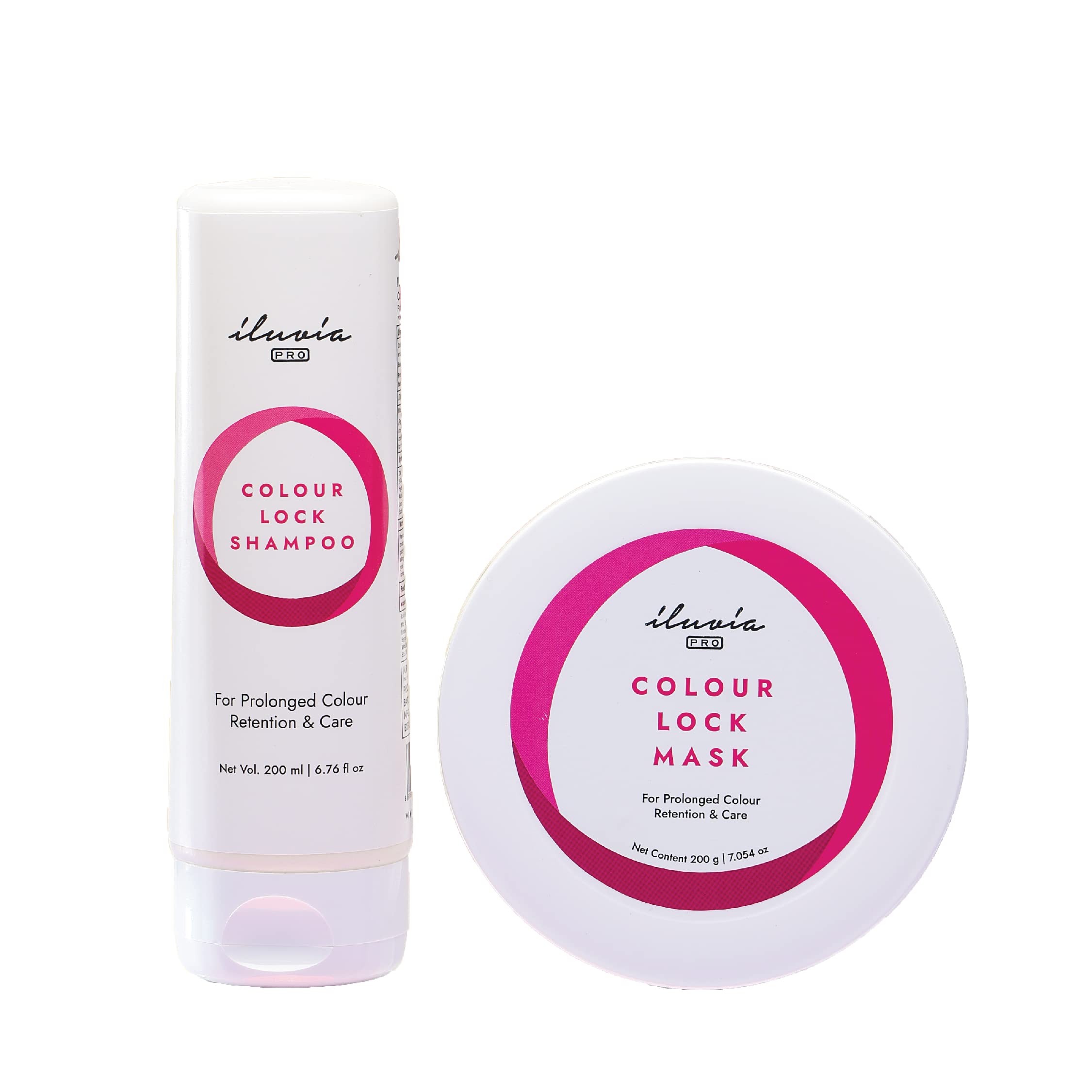 iLuvia Colour Lock Combo for Color Protection Boost - Sulfate, Phthalate & Paraben Free Hair Treatment (200mL) | Ideal for Color-Treated & Damaged Hair | Salon-Quality At-Home Care