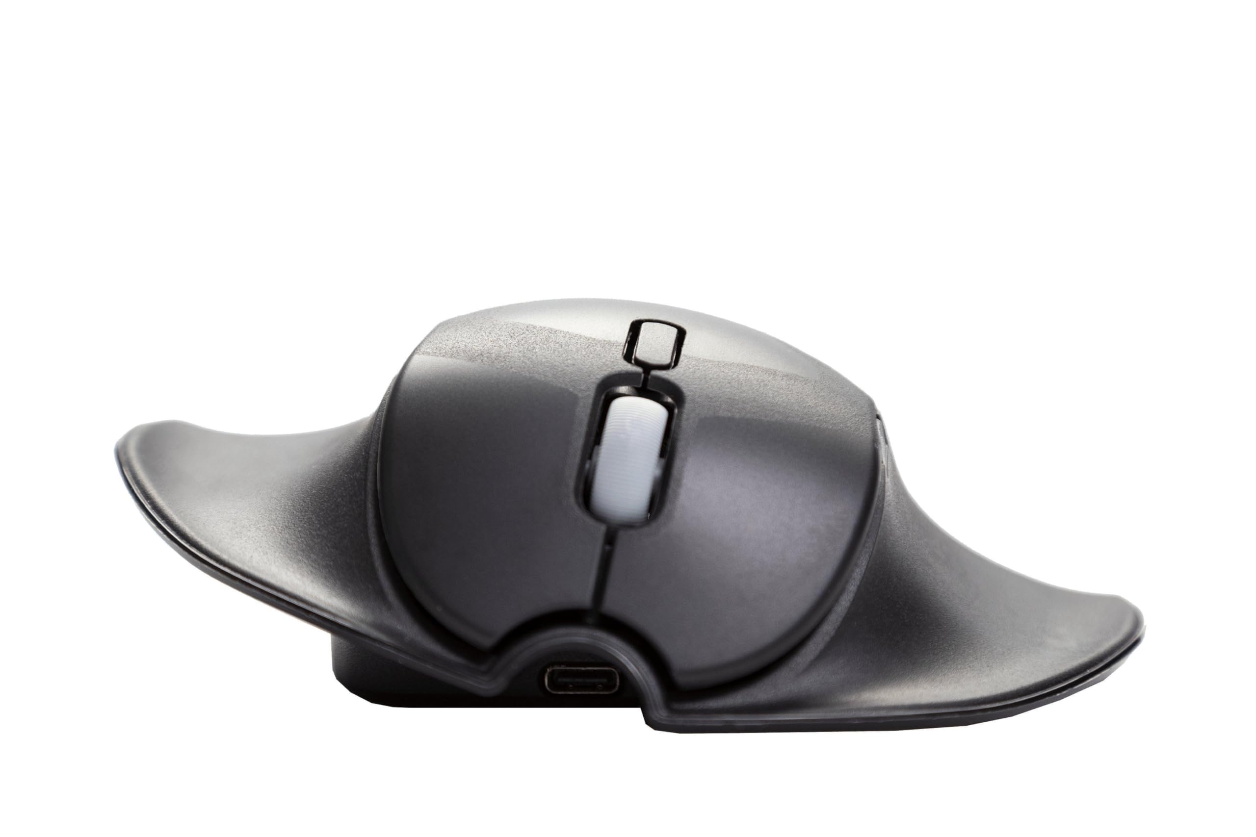 Ergonomic Ambidextrous Handshoe Mouse - Bluetooth & Wired Connectivity - Left/Right Hand Switchable - Large Size for Comfort - Perfect for Office Work, Gaming & CAD Design