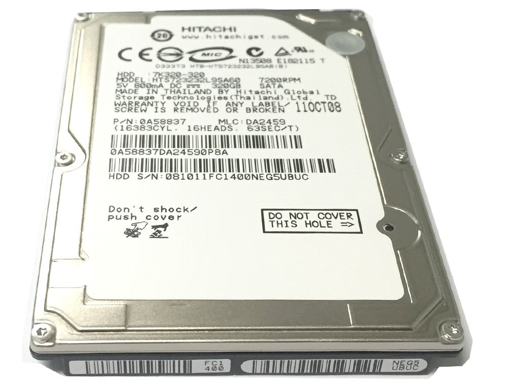 Hitachi Travelstar 7K320 HTS723232L9SA60 320GB 7200RPM SATA 2.5