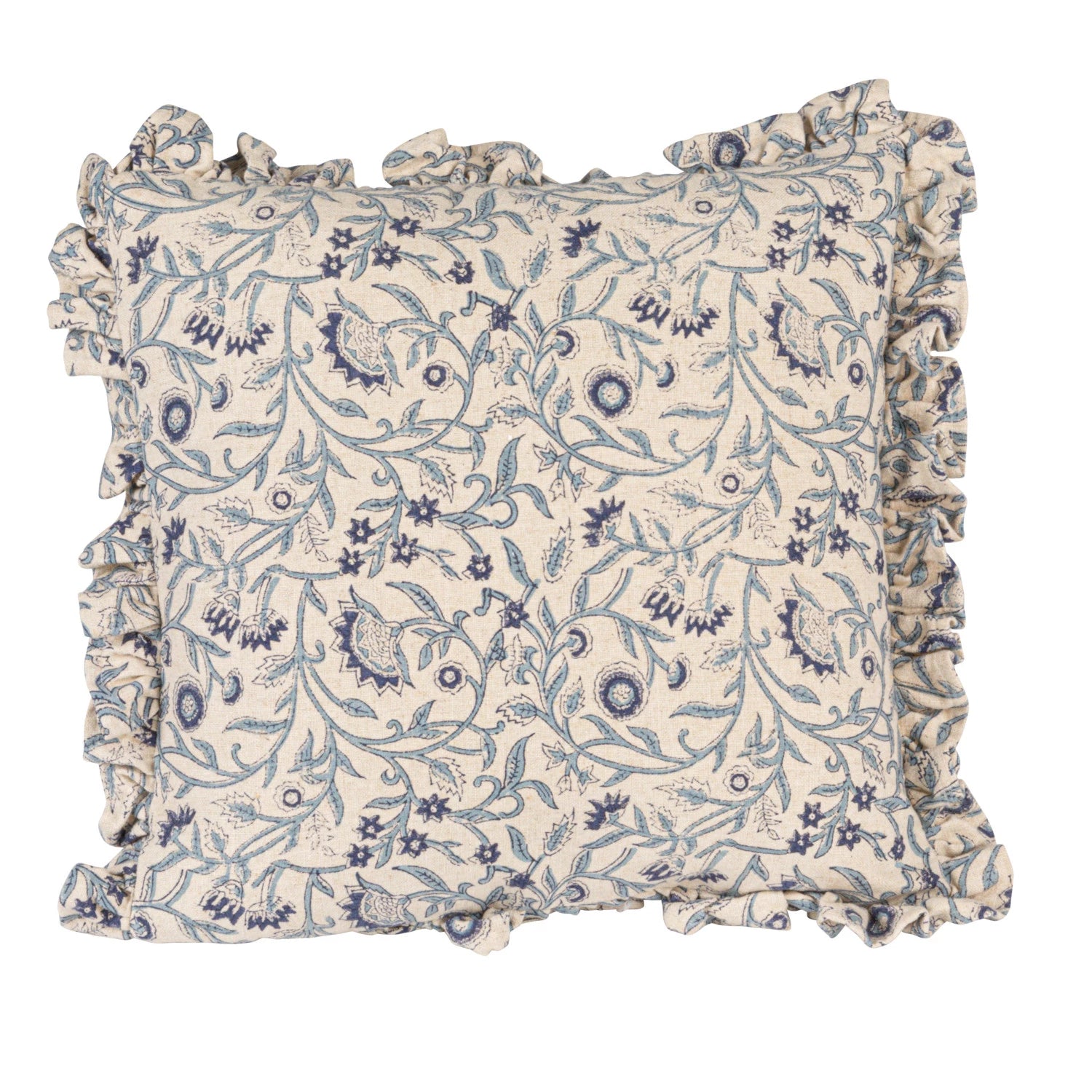 Handmade Block Printed Cotton Pillow Covers - Boho Chic Home Decor for Living Room, Bedroom & Sofa - Perfect for Bohemian, Farmhouse & Eclectic Style Interiors