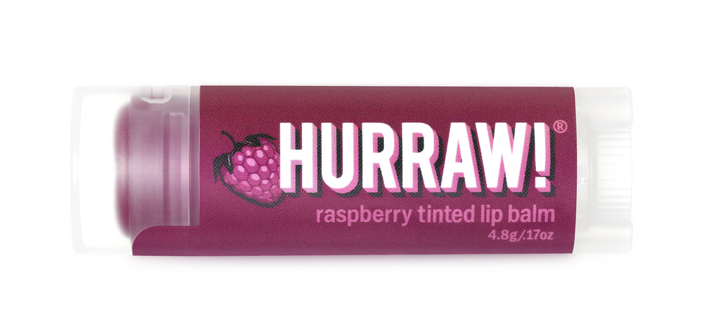 Hurraw! Raspberry Tinted Lip Balm - Natural Moisturizing Lip Care with SPF Protection for Dry Lips | Perfect for Daily Use, Outdoor Activities & Makeup Looks