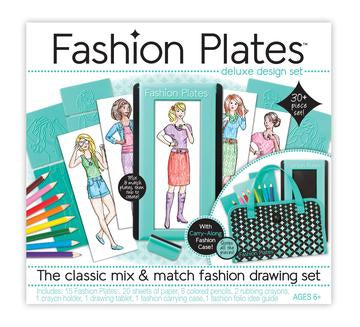 Fashion Plates Deluxe Kit - Creative Design & Stamping Activity Set for Kids | Perfect for Birthday Gifts, Arts & Crafts, and Imaginative Play