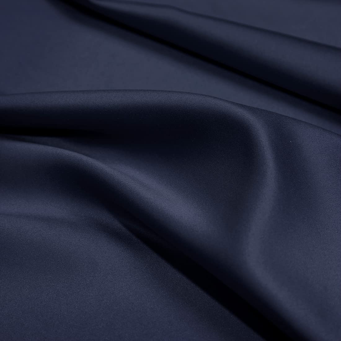 uxcell Navy Satin Body Pillow Case - 21x48 Inch Silky Pillow Cover with Zipper for Hair & Skin Care - Perfect for Bedroom, Sofa & Travel Use