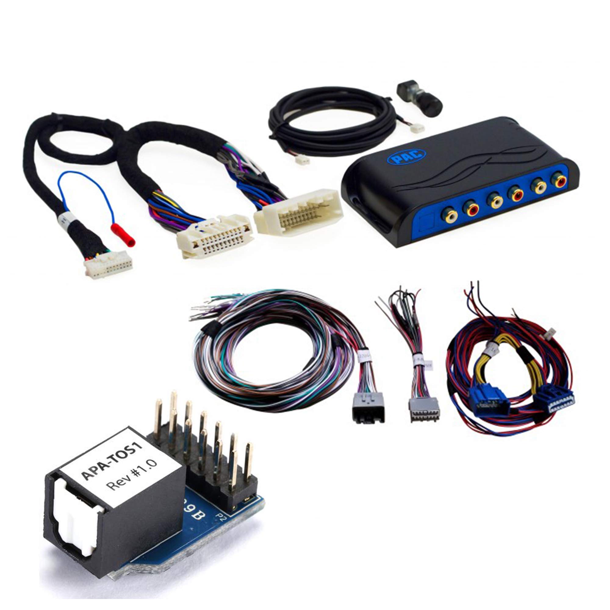 PAC AP4-FD11 Amplifier Interface Wiring Harness with Optical Output Module - Compatible with Aftermarket Car Audio Systems - Perfect for Enhanced Sound Quality in Vehicles
