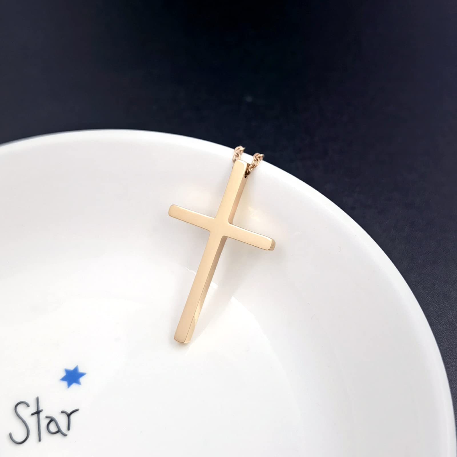 Elegant Small Cross Pendant Necklace for Women - Minimalist Religious Jewelry, Perfect Mothers Day & Birthday Gifts - Ideal for Church, Weddings & Everyday Wear